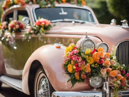 Décoration voiture mariage – un retour dans le temps