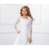 Boléro dentelle fille cérémonie enfant manches longues