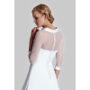 Boléro de mariée blanc tulle