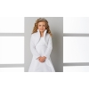 Boléro hiver fourrure avec manches matelassé en satin cérémonie communion mariage