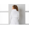 Boléro fourrure et manches matelassé  en satin fille cérémonie communion