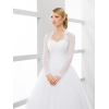 Boléro mariage en tull et dentelle longues