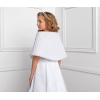 Etole premiere communion fourrure blanc