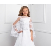 Cape dentelle Première communion fille poncho