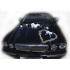 Blanche Cœur floral voiture de mariée