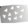 Coeur magnétique voiture mariage blanc