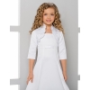 Communion boléro satin dentelle