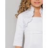 Communion boléro satin dentelle