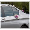 Déco Set  de voiture mariage  rose et Blanches