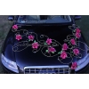 Decoration de voiture pour mariage Roses Ventouses