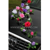 Decoration voiture mariage roses