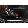 Decoration voiture mariage roses