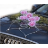 Deco kit pour voiture mariage Rose simple