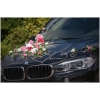 Décoration Rose Élégance et BMW voiture de mariage