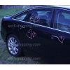 Coeurs roses pour voiture balai de mariage