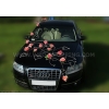 Decoration voiture Mariage Corail Roses
