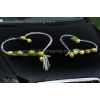 Décoration de voiture balai  tulipes jaunes