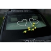 Décoration de voiture balai  tulipes jaunes