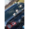 Décoration voiture de mariage Fleurs blanc