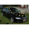 Roses jaune Décoration voiture de mariage