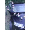 Déco de voiture de mariage Mauve
