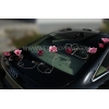 Mariage Kit de décoration de voiture Magnolias roses et Orchidées