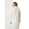 Manteau pour mariage fausse fourrure de vison blanc