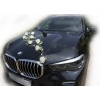 Noir BMW X5 décoration ivoire voiture maraige