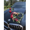 Cœur floral voiture de mariee