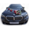 Grand cœur floral Zara pour voiture de mariage