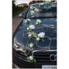 Kit Déco Voiture Mariage Blanc Roses
