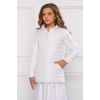 Veste manteau matelassé fille mariage blanc ivoire