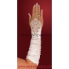 Gants mariage drapés avec un motif ornemental