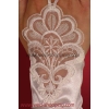 Gants mariage drapés avec un motif ornemental