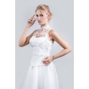 Col haut Bolero Dentelle veste de mariage  sans manches broderie de dentelle boutons fixation