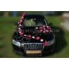 Mariage Kit de décoration de voiture - Dahlias roses et blanches Orchidées