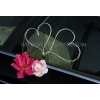 Mariage Kit de décoration de voiture - Dahlias roses et blanches Orchidées