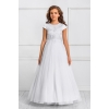 Robe de communion Satin Tulle et Broderie