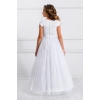 Robe de communion Satin Tulle et Broderie