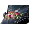 Rose Élégance deco kit pour voiture de mariage