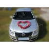 roses bordeaux voiture mariage