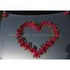 Les roses rose foncé pour decoration voiture mariage