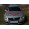 Les roses rose foncé pour decoration voiture mariage