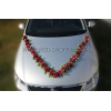 Les roses vin rouge pour decoration de voiture de mariage