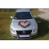 Les roses vin rouge pour decoration de voiture de mariage