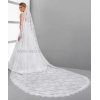 Voile mariée long entier en dentelle