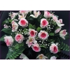 Voiture mariage bouquet Roses et orchidées - Rose