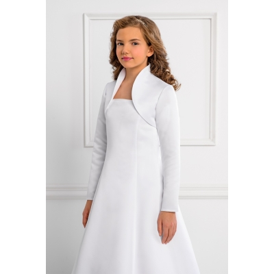 Boléro en satin  fille Première Communion