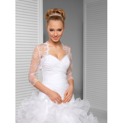 Boléro Mariage Dentelle Broderie