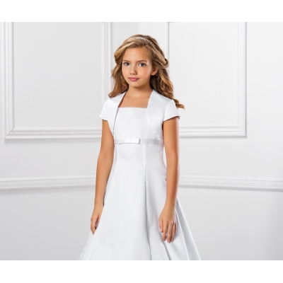 Boléro en satin fille cérémonie fille
